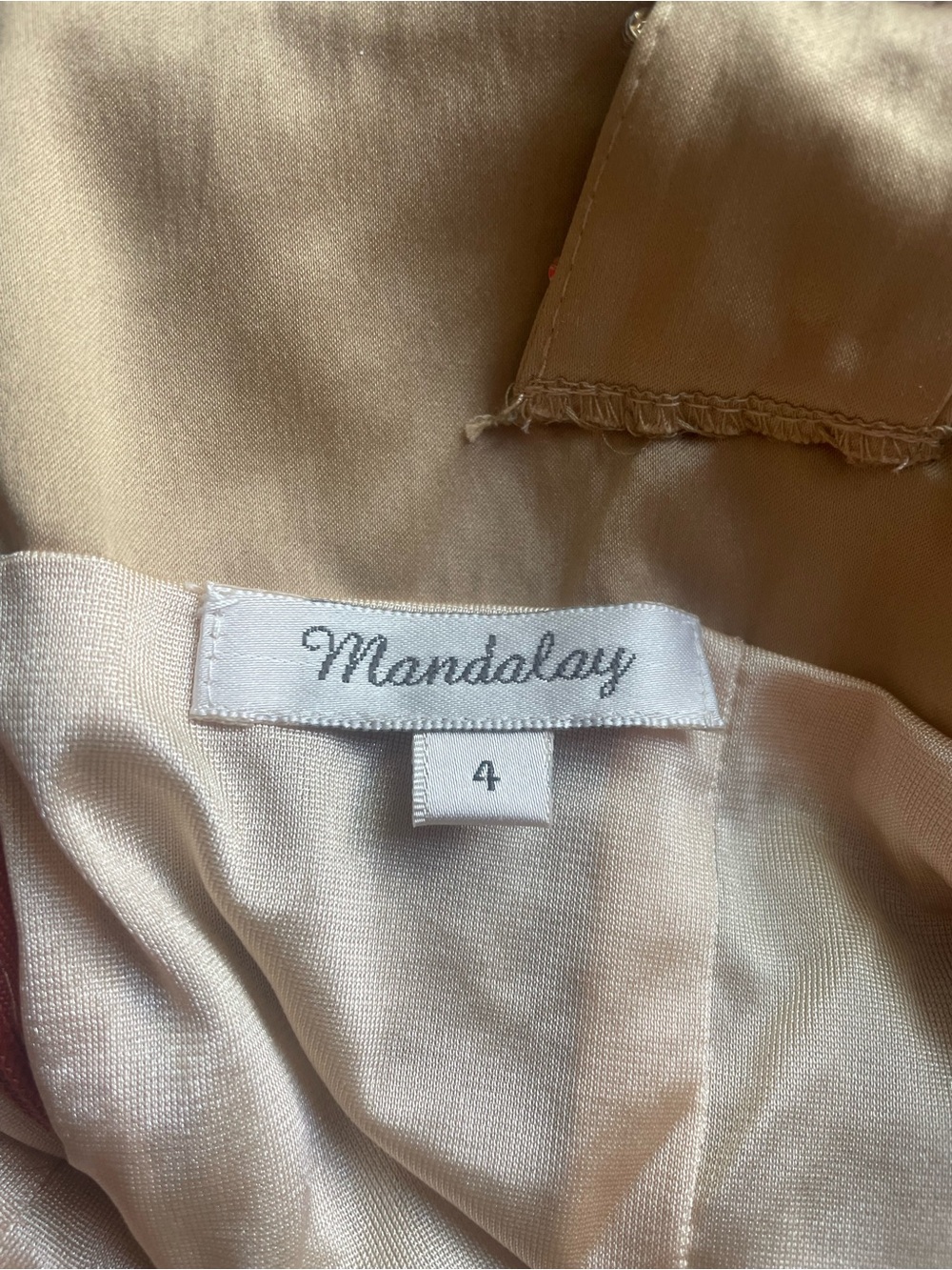 New Mandalay 100% Silk Beaded Rainbow Chevron Sleeveless Dress Multi Cocktail 4 - Picture 12 of 16